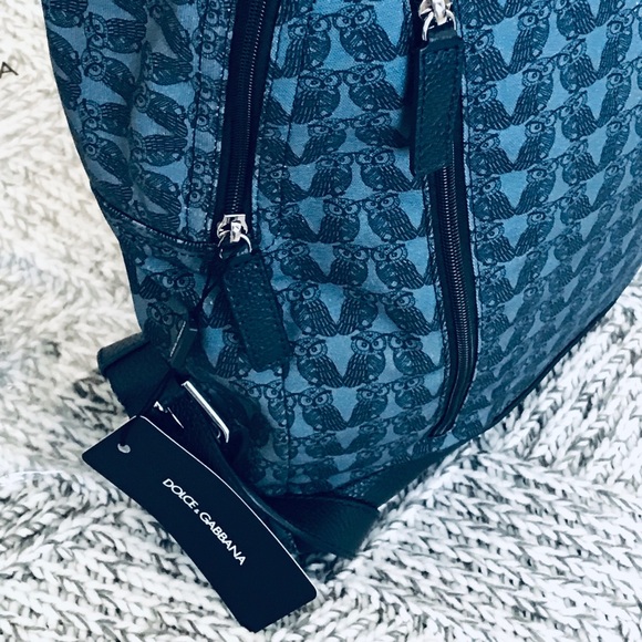 🦉 RARE DOLCE & GABBANA Owl Print Backpack - Picture 3 of 16